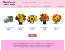 Tablet Screenshot of mohnsflorist.com